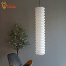 GobekUsa Akari Noguchi Pendant Lights: Retro White Rice Paper Hanging Lamp for Home Décor.