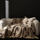 GobekUsa Cosy Faux Rabbit Plush Blanket in Milk Velvet for Single Sofa Decoration & Napping