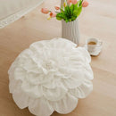 GobekUsa 3D Flowers Pillows - White Petal Cushions for Home Decor in 50x50cm Size