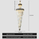 GobekUsa Crystal Chandelier: Elegant Villa Living Room Lighting