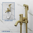 GobekUsa Brass Dual Purpose Bidet Faucet Set for Bathroom Sprayer and Shower