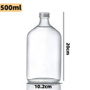 GobekUsa Clear Glass Beverage Bottles: Reusable for Juicing, Smoothies, Kombucha, Tea, Milk, and Wine