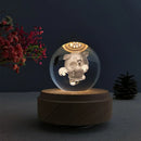 GobekUsa Crystal Ball Music Box: Rotating Light Projection, Birthday & Valentine's Day Gift