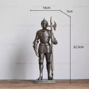 GobekUsa Iron Armored Soldier Knight Sculpture Home Decor Figurine