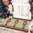 GobekUsa Christmas Snowman Non-slip Floor Mat