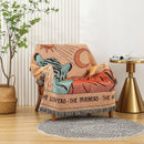 GobekUsa Knitted Nordic Outdoor Sofa Blanket - Home Decor Aesthetics & Camping Picnic Mat