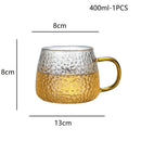 GobekUsa Borosilicate Glass Water Cup with Handle - Heat Insulation Lemon Tea & Juice Cup