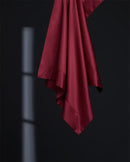 GobekUsa Burgundy Red Egyptian Cotton Bedding Set - Soft Silky Solid Color Luxe Duvet Cover, Sheet, Pillowcases