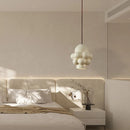 GobekUsa Creamy Wind LED Chandelier: Nordic Wabi Sabi Style for Dining Room, Bedroom, & Bar