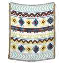 GobekUsa Beach Blanket Sofa Cover - American Country Plaid Blanket - Cotton Tassel Throw Tapestry