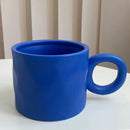 GobekUsa 400ml Ceramic Coffee Mug with Round Handle, Home Drinking Cup