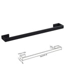 GobekUsa Black Bathroom Hardware Set: Robe Hook, Towel Bar, Shelf, Tissue Holder, Toothbrush Organizer