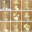 GobekUsa 3D Acrylic Night Lamp | Boys Girls Gift Decor Bedroom Table Light