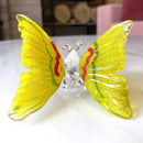 GobekUsa Crystal Butterfly Figurine Glass Paperweight Sculpture Christmas Decor Gift