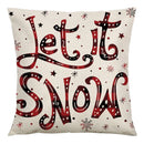 GobekUsa Christmas Linen Cushion Cover 45x45cm Sofa Home Party Decor