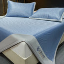 GobekUsa Cooling Bed Mat Set: Foldable, Skin-Friendly Sleeping Cushion with Elastic Band