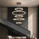 GobekUsa Crystal Chandelier: Modern Minimalist LED Lighting for Living Room and Villa Home