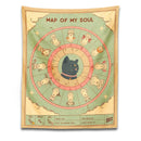 GobekUsa Cat Tapestry Soul Tarot Zodiac Constellation Wheel Retro Boho Living Room Decor