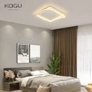 GobekUsa Golden LED Ceiling Chandelier: Modern Simplicity for Living, Dining, and Bedrooms