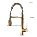 GobekUsa Brass Bathroom Faucet Set - Kitchen Mixer Tap and Shower Combo