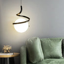 GobekUsa LED Spiral Pendant Lights Chandelier for Living Room Bedroom Lighting