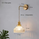 GobekUsa Glass Shade LED Wall Lamp Switched Nordic Light for Luxury Living Room