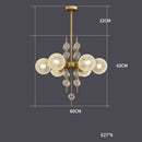 GobekUsa Gold Chrome Bubble Ceiling Chandelier: 2025 Trend Hanging Lamps for Living Room
