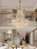 GobekUsa Elegant Crystal Chandelier LED Lighting for Living Room - Modern Luxury Design