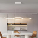 GobekUsa LED Pendant Chandelier: Modern Nordic Strip Light for Dining, Kitchen, Office, Coffee Room