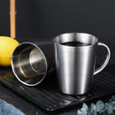 GobekUsa Double-Layer Stainless Steel Thermal Mug with Handle for Coffee and Beer