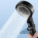 GobekUsa Adjustable High-pressure Shower Head - 5 Modes, One-key Stop Water, Water-saving Hand-held