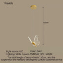 GobekUsa LED Chandelier: Modern Butterfly Design, Acrylic, Exhibition Hall, Staircase, Bedroom Night Lamp Lighting Fixtures