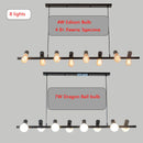 GobekUsa Industrial Kitchen Island Chandelier Light for Living Room Dining Pendant Lamps E27