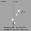 GobekUsa LED Oval Chandelier for Modern Indoor Lighting in Bedroom and Living Room