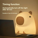 GobekUsa Capybara Silicone Night Light | Rechargeable, Adjustable Brightness, Timer, Cute Animal Design