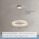 GobekUsa Crystal Chandelier Ring - Elegant Light Luxury for Living Room, Dining Room & Bedroom