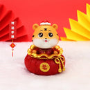 GobekUsa Lucky Tiger Figurine | New Year Fortune Symbol Home Decor Miniature