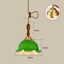 GobekUsa Glass LED Pendant Lamp: Modern Copper Nordic Indoor Lighting for Home, Coffee, Bedroom & Living Room