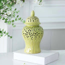 GobekUsa Elegant Golden Porcelain Jar for Home Decoration and Storage