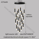 GobekUsa LED Chandelier: Modern Nordic Acrylic Luxury Lighting for Home Decor