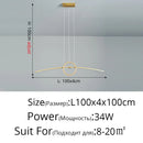 GobekUsa LED Ceiling Chandelier: Modern Minimalist Kitchen Dining Table Lighting