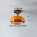 GobekUsa LED Ceiling Lamp Japanese Style Glass Modern Living Room Lighting