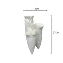 GobekUsa Abstract Coral Reef Ceramic Vase Triangle Shape Handicraft Home Decor Vase
