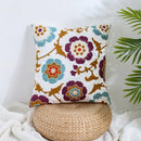 GobekUsa Boho Farmhouse Floral Square Pillow Cover Set of 2