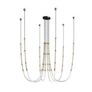 GobekUsa Linear Creative Chandelier: Nordic Italian Designer Modern Lighting for Living Room Lobby