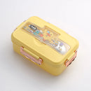 GobekUsa Kids Cartoon Bento Lunch Box with Fork Spoon, Heated 3 Grid Sandwich Snack Box