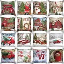 GobekUsa Christmas Cushion Cover Set - Festive Xmas Decor for Living Room Sofa