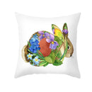 GobekUsa Easter Rabbit & Eggs Pillowcase: Festival Home Decor Flower Bunny Print Cushion Cover