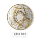 GobekUsa Gold Foil Abstract Decorative Painting for Luxury Dining Spaces