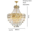 GobekUsa Deluxe Crystal LED Pendant Lamp - Elegant Home Decor Lighting
